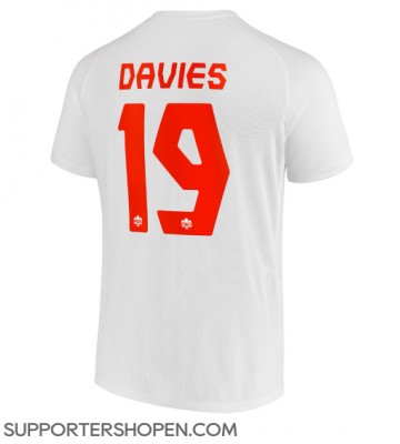 Kanada Alphonso Davies #19 Borta Matchtröja VM 2022 Kortärmad